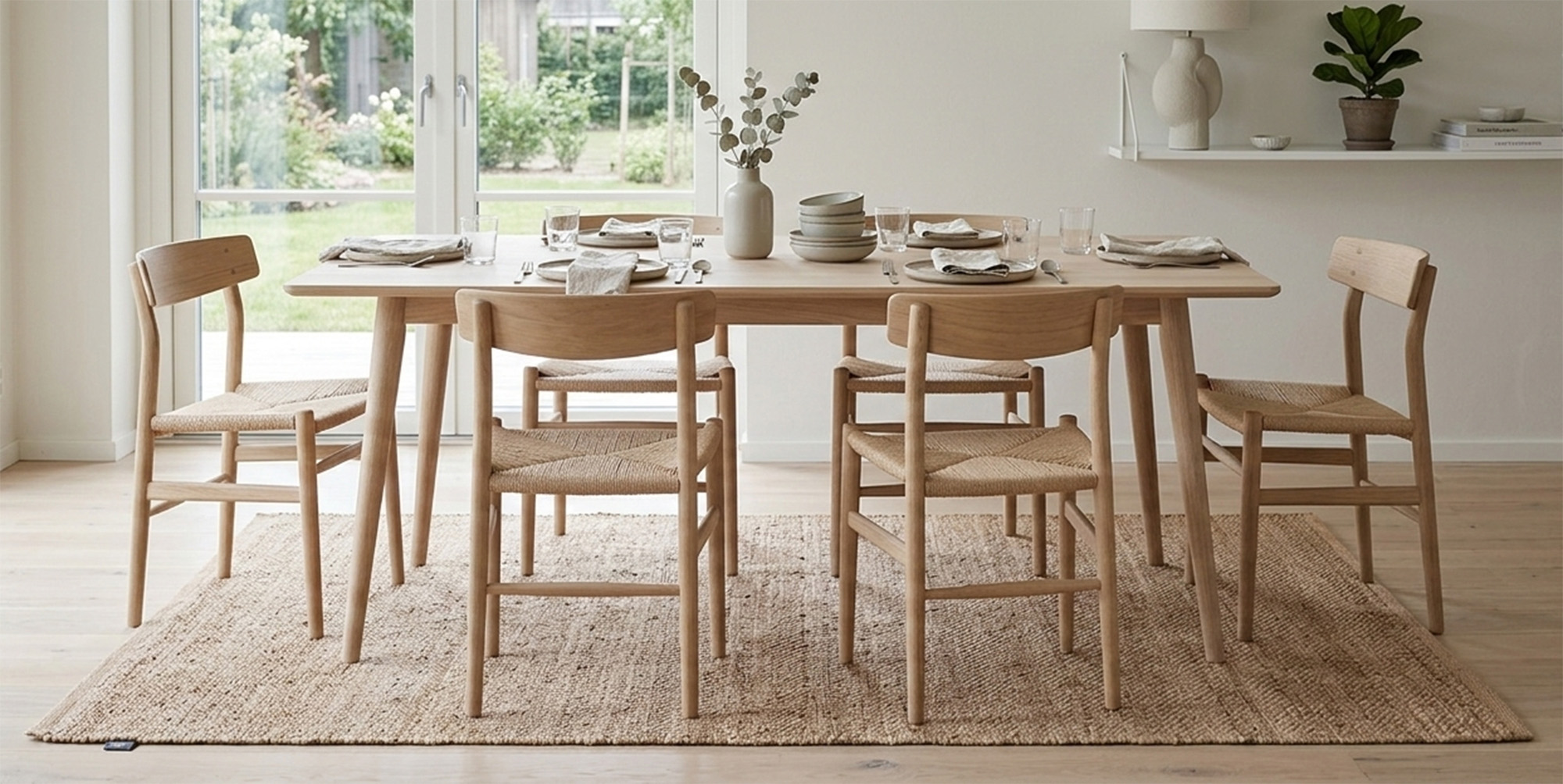 Sandviken Natur Handvävd Jutematta - Bild 3