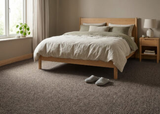 Tunis Brun 25 Heltäckningsmatta i ull