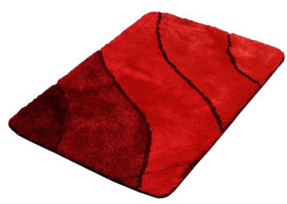 Wave Röd Badrumsmatta