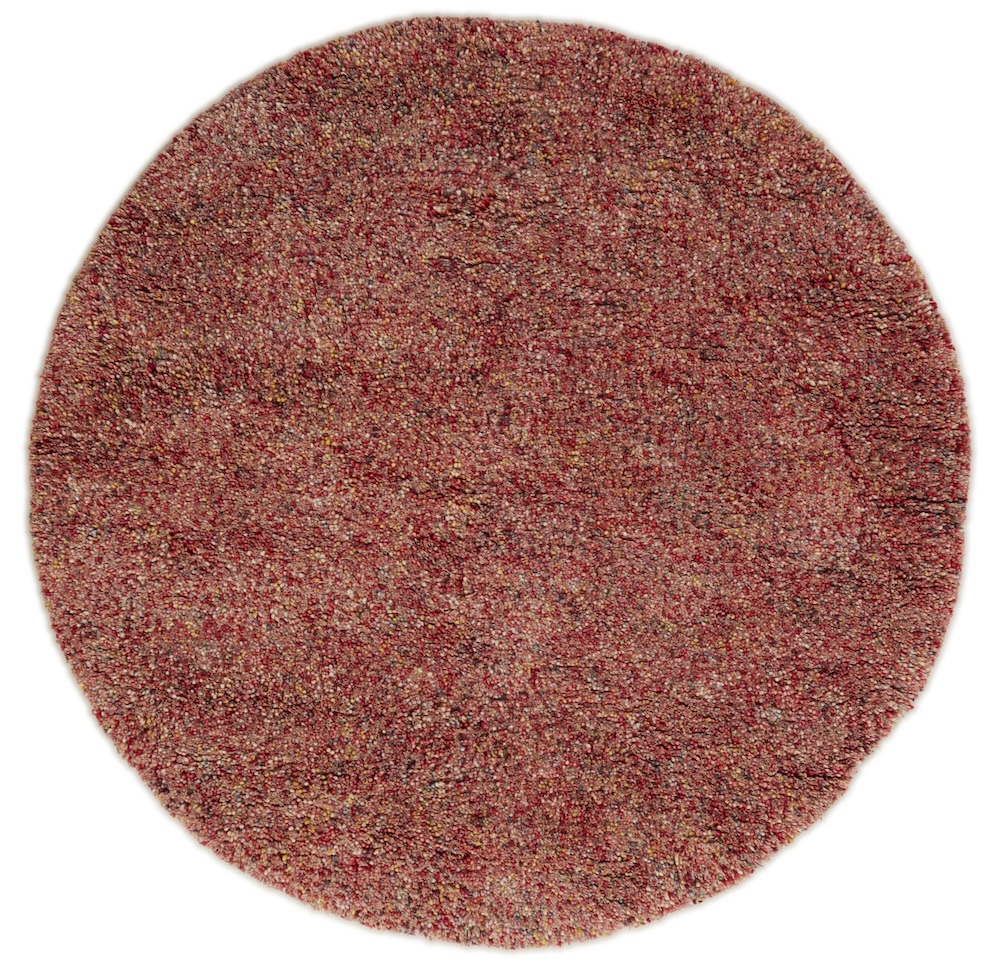 Coral Röd Multi Ryamatta i ull - Bild 5